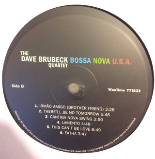 The Dave Brubeck Quartet : Bossa Nova U.S.A. (LP, Album, Ltd, RE, RM, 180)