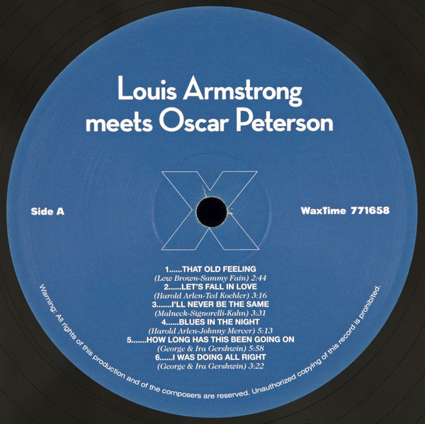 Louis Armstrong Meets Oscar Peterson : Louis Armstrong Meets Oscar Peterson (LP, Album, Ltd, RE, RM)