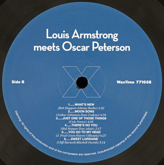 Louis Armstrong Meets Oscar Peterson : Louis Armstrong Meets Oscar Peterson (LP, Album, Ltd, RE, RM)