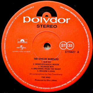 The Who : The Who By Numbers (LP, Album, RE, RM, 180)