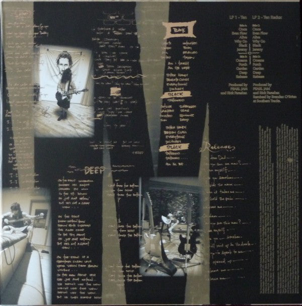 Pearl Jam : Ten (LP, Album, RE + LP, Album, Rem + RM, Gat)