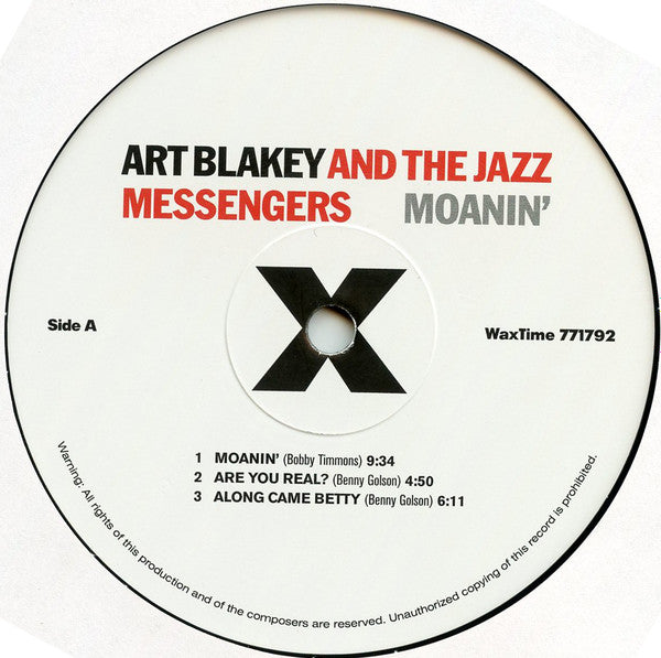 Art Blakey & The Jazz Messengers : Moanin' (LP, Album, Ltd, RE, RM, 180)