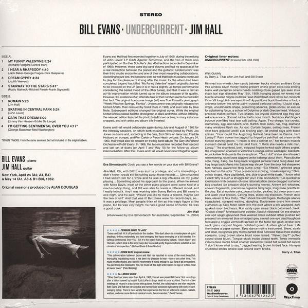 Bill Evans • Jim Hall : Undercurrent (LP, Album, Ltd, RE, RM)
