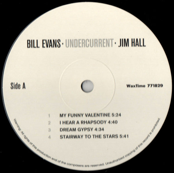 Bill Evans • Jim Hall : Undercurrent (LP, Album, Ltd, RE, RM)