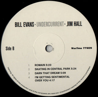Bill Evans • Jim Hall : Undercurrent (LP, Album, Ltd, RE, RM)