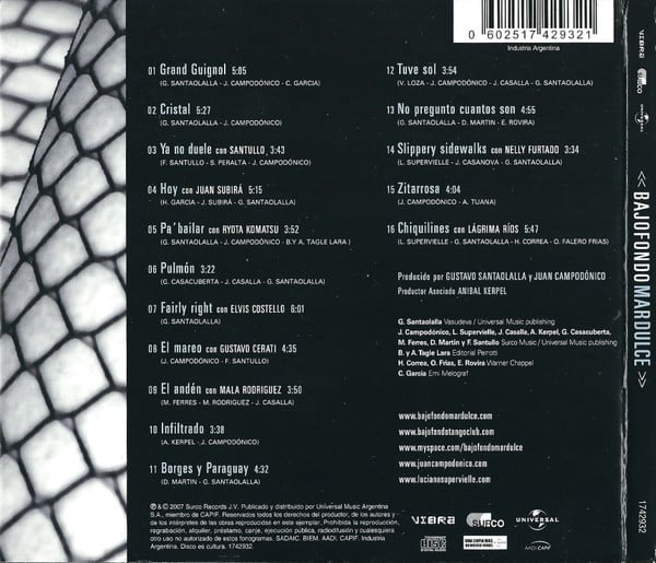 Bajofondo Tango Club : Mar Dulce (CD, Album, Dig)