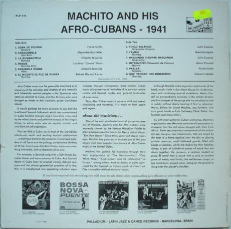 Machito & His Afro-Cubans : 1941 (LP, RE)