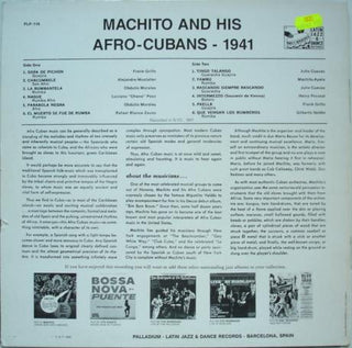 Machito & His Afro-Cubans : 1941 (LP, RE)