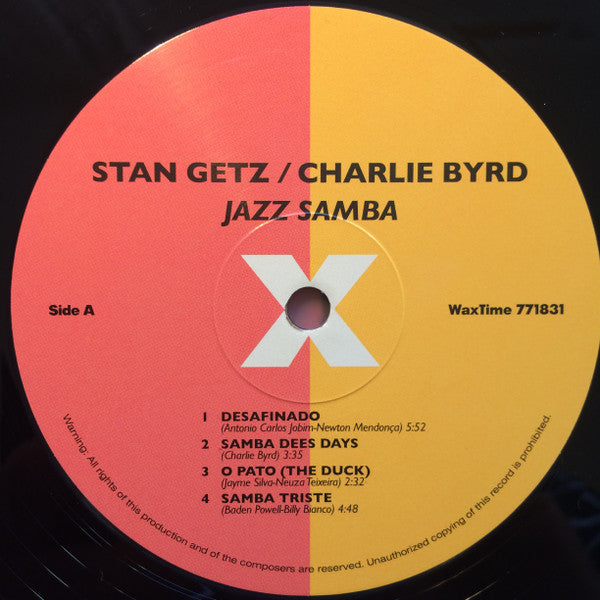 Stan Getz / Charlie Byrd : Jazz Samba (LP, Album, Ltd, RE, RM, 180)