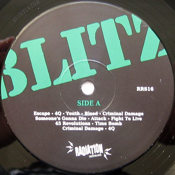 Blitz (3) : Time Bomb Early Singles And Demos Collection (LP, Comp)