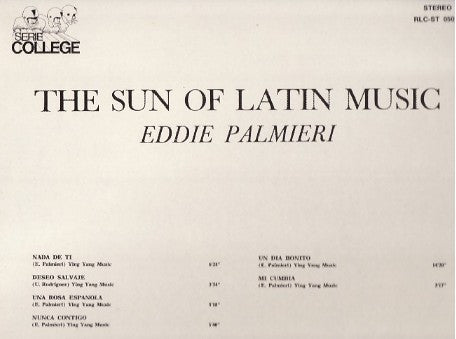 Eddie Palmieri : The Sun Of Latin Music (LP, Album)