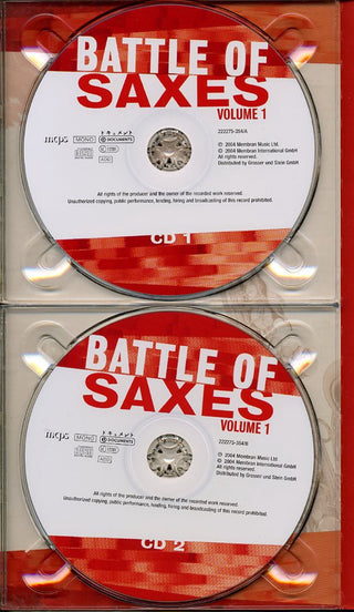 Various : Battle Of Saxes · Volume 1 (4xCD, Comp, Mono + Box)