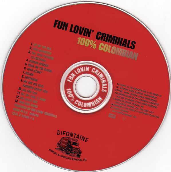 Fun Lovin' Criminals : 100% Colombian (CD, Album)