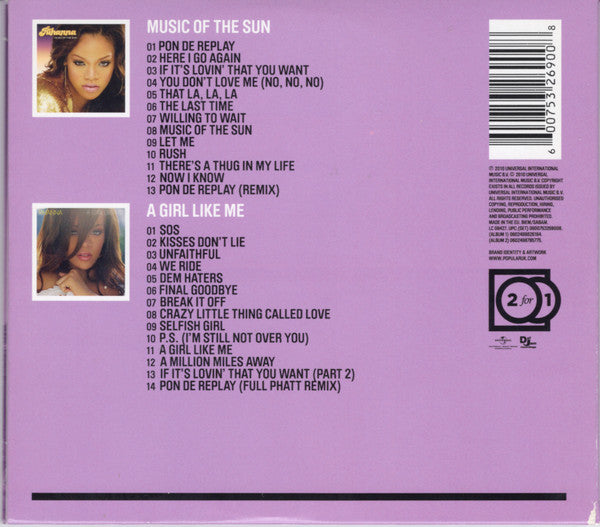 Rihanna : Music Of The Sun + A Girl Like Me (CD, Album, RE + CD, Album, RE + Comp)