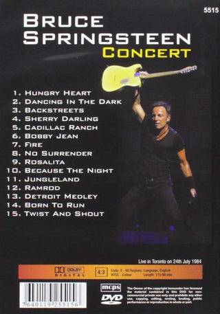 Bruce Springsteen : Concert (DVD, Unofficial, NTSC, Reg)
