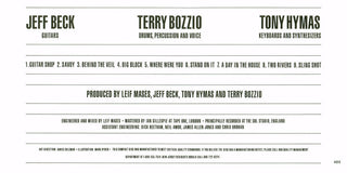Jeff Beck With Terry Bozzio And Tony Hymas : Jeff Beck's Guitar Shop (CD, Album)