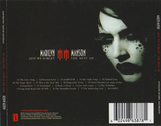 Marilyn Manson : Lest We Forget - The Best Of (CD, Comp, RP)