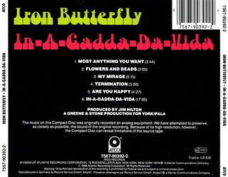 Iron Butterfly : In-A-Gadda-Da-Vida (CD, Album, RE)