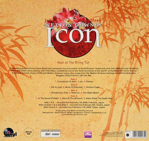 Wetton/Downes : Icon: Heat Of The Rising Sun (2xLP, Ltd, Num, Gat)
