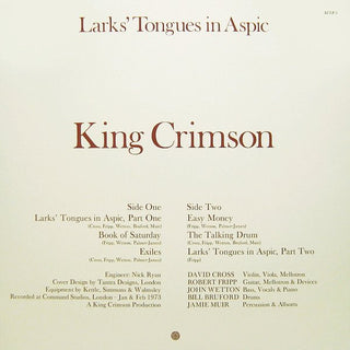 King Crimson : Larks' Tongues In Aspic (LP, Album, RE, RM, 200)