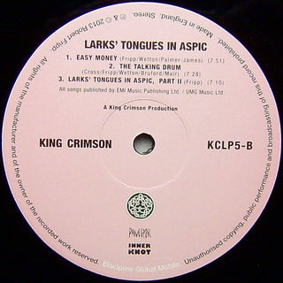 King Crimson : Larks' Tongues In Aspic (LP, Album, RE, RM, 200)