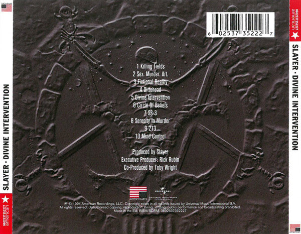 Slayer : Divine Intervention (CD, Album, RE, RM)