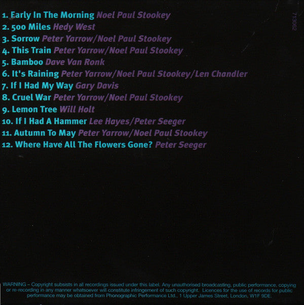Peter, Paul & Mary : Peter, Paul And Mary (CD, Album, RE)