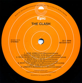 The Clash : The Clash (LP, Album, RE, RM, 180)
