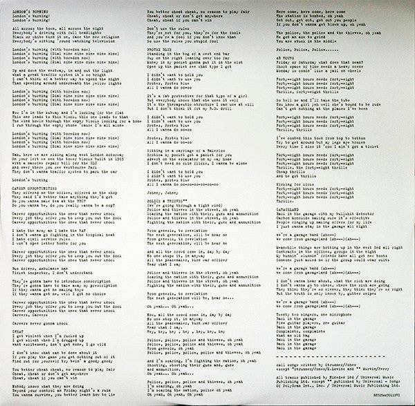 The Clash : The Clash (LP, Album, RE, RM, 180)