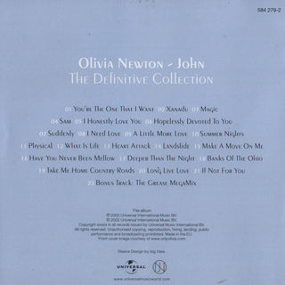 Olivia Newton-John : The Definitive Collection (CD, Comp, RP)