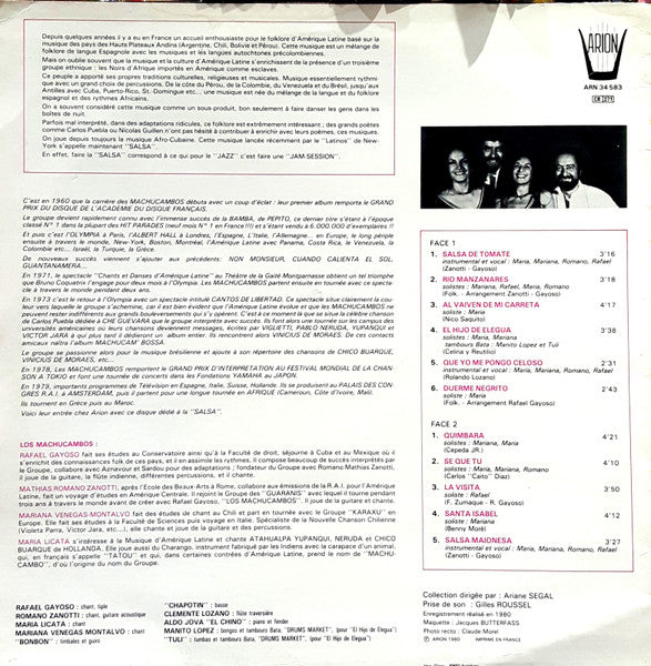 Los Machucambos : La "Salsa" Des Machucambos (LP)