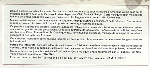 Los Machucambos : La "Salsa" Des Machucambos (LP)