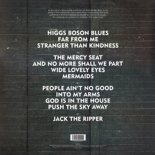 Nick Cave & The Bad Seeds : Live From KCRW (2xLP, Album, RSD)