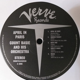 Count Basie Orchestra : April In Paris (LP, Album, RE, RM, 180)