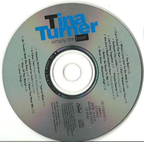 Tina Turner : Simply The Best (CD, Comp, RE)