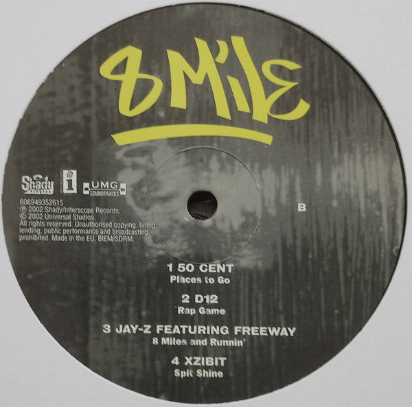 Various : Music From And Inspired By The Motion Picture 8 Mile (2xLP, Comp, RE, 180)