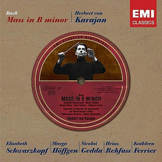 Johann Sebastian Bach / Elisabeth Schwarzkopf, Marga Höffgen, Nicolai Gedda, Heinz Rehfuss, Kathleen Ferrier, Wiener Singverein, Philharmonia Orchestra, Herbert von Karajan : Mass In B Minor (2xCD, Mono, RM)