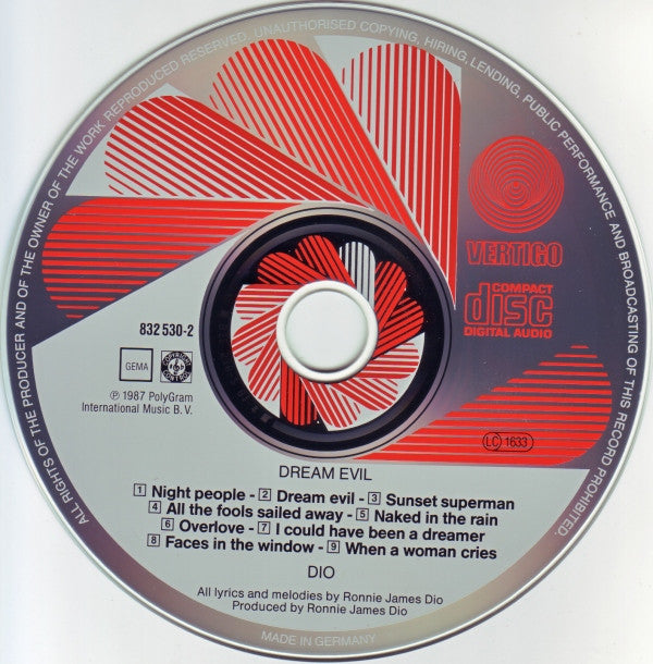 Dio (2) : Dream Evil (CD, Album, RE, PMD)