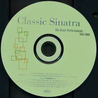 Frank Sinatra : Classic Sinatra - His Great Performances 1953-1960 (CD, Comp, Mono, RM)