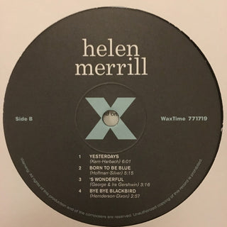 Helen Merrill With Clifford Brown : Helen Merrill (LP, Album, Mono, RE, RM, 180)
