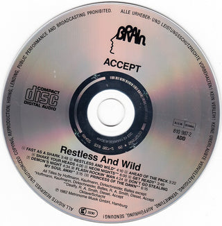 Accept : Restless And Wild (CD, Album, RE)
