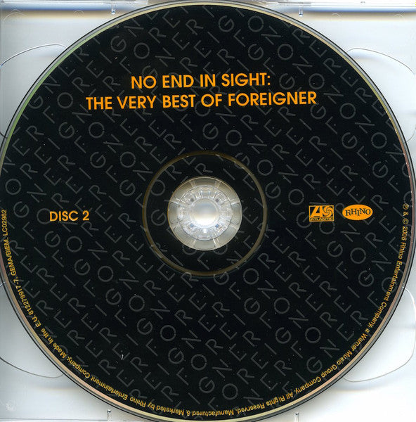 Foreigner : No End In Sight: The Very Best Of Foreigner (2xCD, Comp, RM)
