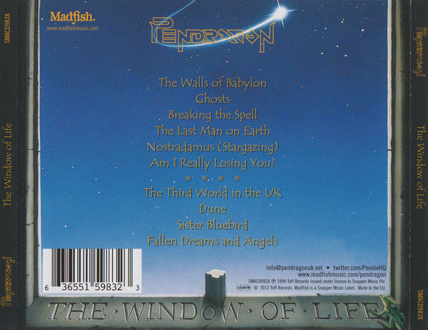 Pendragon (3) : The Window Of Life (CD, Album, RE, RM)
