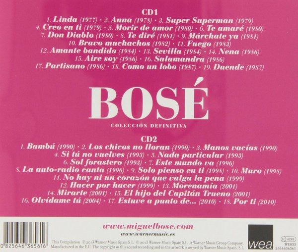 Bosé* : Colección Definitiva (2xCD, Comp)
