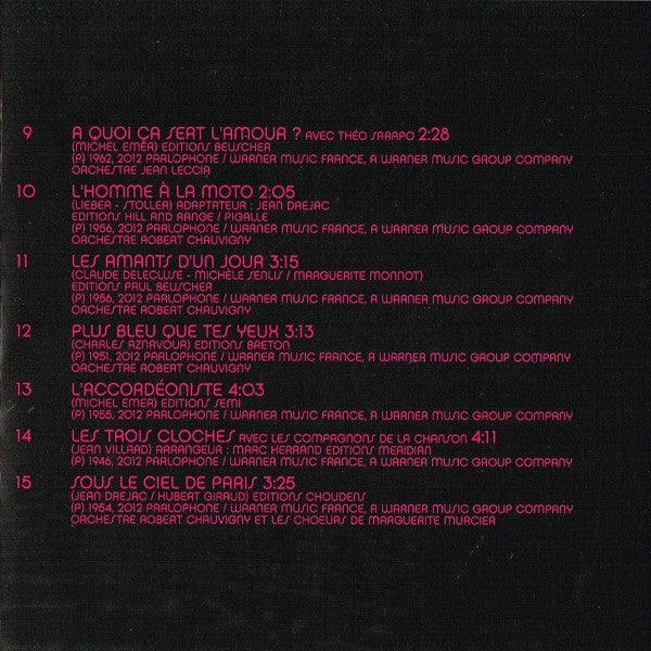 Edith Piaf : Hymne A La Môme (CD, Comp)