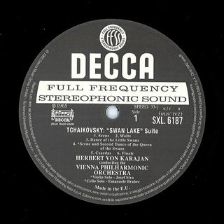Tchaikovsky*, Karajan* : Vienna Philharmonic Orchestra* : Swan Lake & Sleeping Beauty Suites (LP, Album, RE)