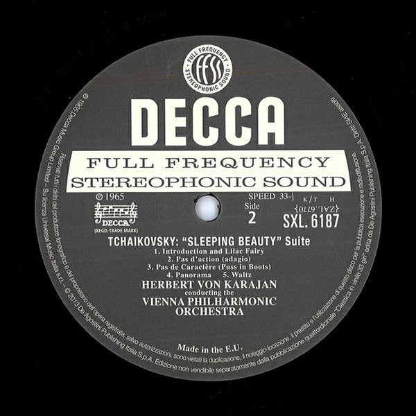 Tchaikovsky*, Karajan* : Vienna Philharmonic Orchestra* : Swan Lake & Sleeping Beauty Suites (LP, Album, RE)