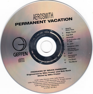 Aerosmith : Permanent Vacation (CD, Album, RE, RP)