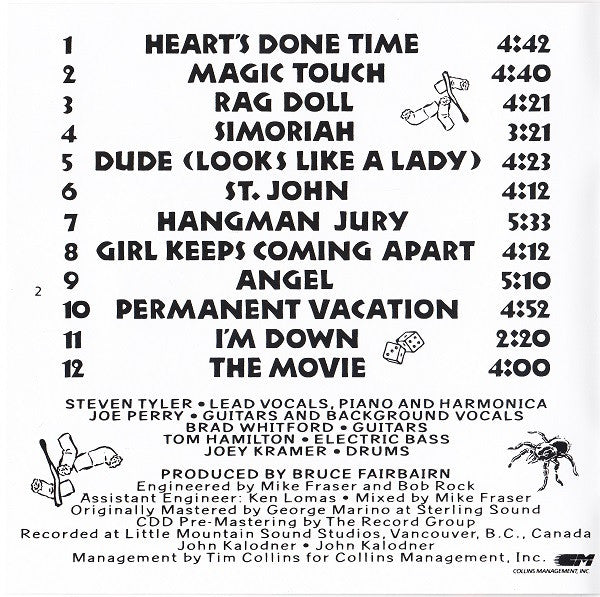 Aerosmith : Permanent Vacation (CD, Album, RE, RP)