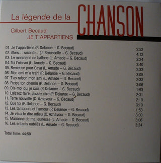 Various : La Légende De La Chanson (10xCD, Comp)